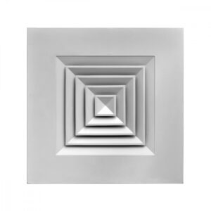 Diffusore multidirezionale su pannello con parte centrale asportabile