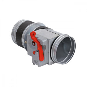 Serranda tagliafuoco circolare con servomotore o attenuatore meccanico