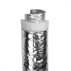 Tubo flessibile afonico in alluminio con isolamento in poliestere