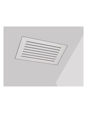 Griglia di Ripresa a Scomparsa Verniciabile con filtro incluso